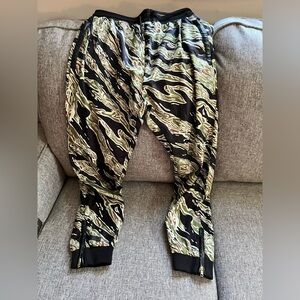 Men's Black Camouflage Joggers